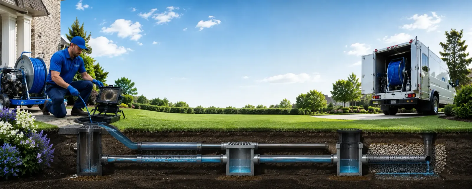Outdoor drain cleaning information for West New York, NJ